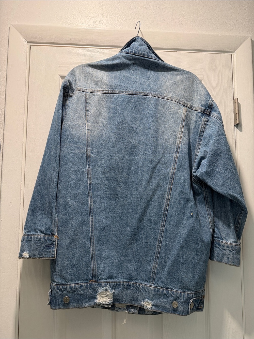 Love Tree-Light Blue longer length Denim Jacket - Picture 4 of 4